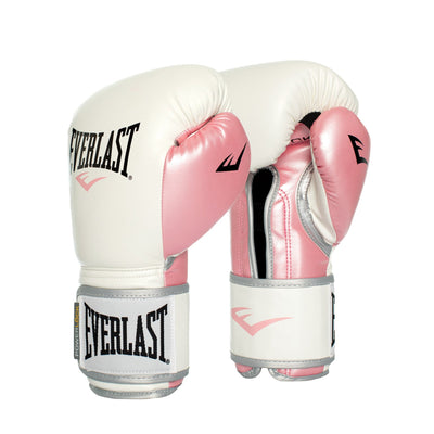 Pink and White Power Training Women Full Protection Boxing Gloves